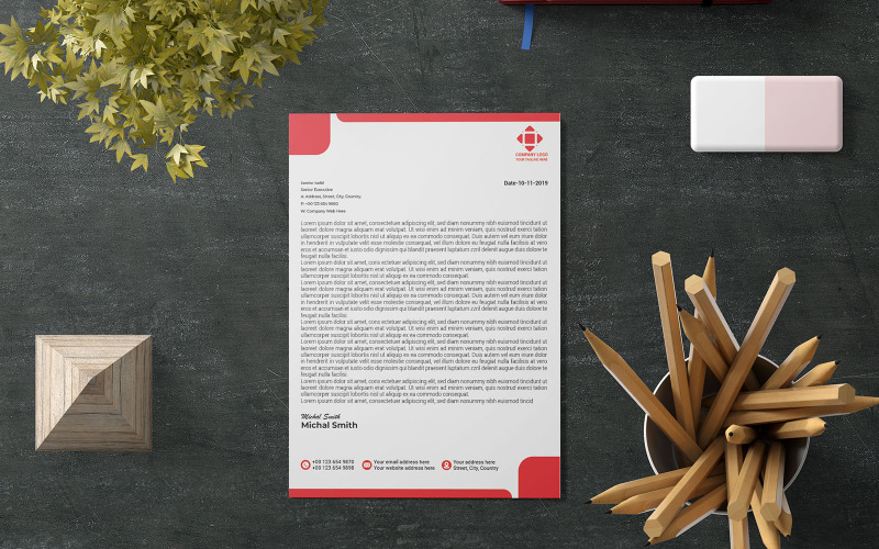 Letterhead, Professional Letterhead, Creative Letterhead_Design Corporate Identity