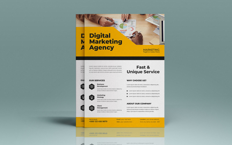 Marketing Agency Services Marketing Flyer Corporate Identity
