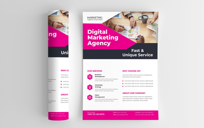 Social Media Marketing Workshop Marketing Flyer Corporate Identity