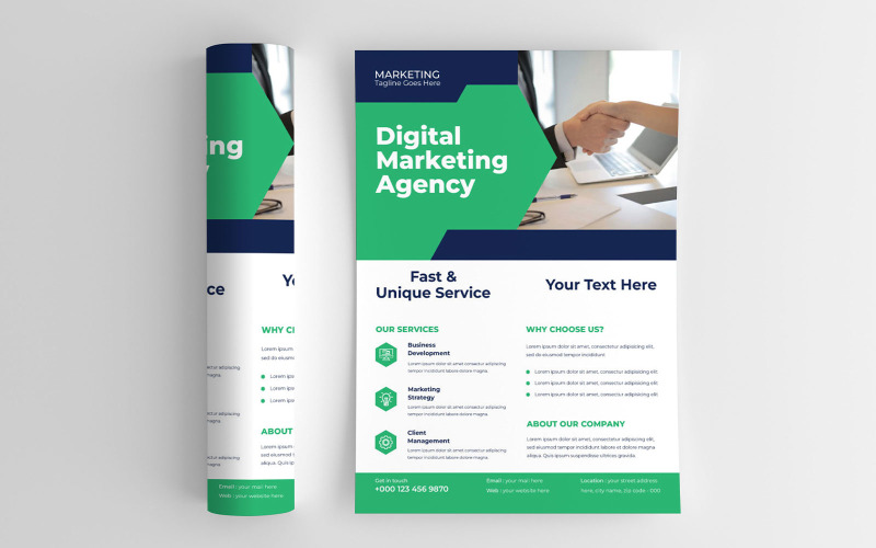 Business Coaching Services Marketing Flyer Corporate Identity