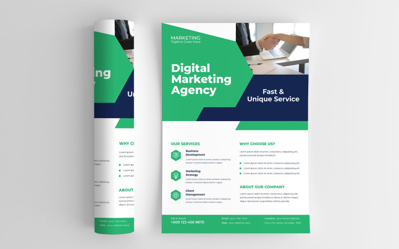 Business Strategy Consultation Marketing Flyer Corporate Identity
