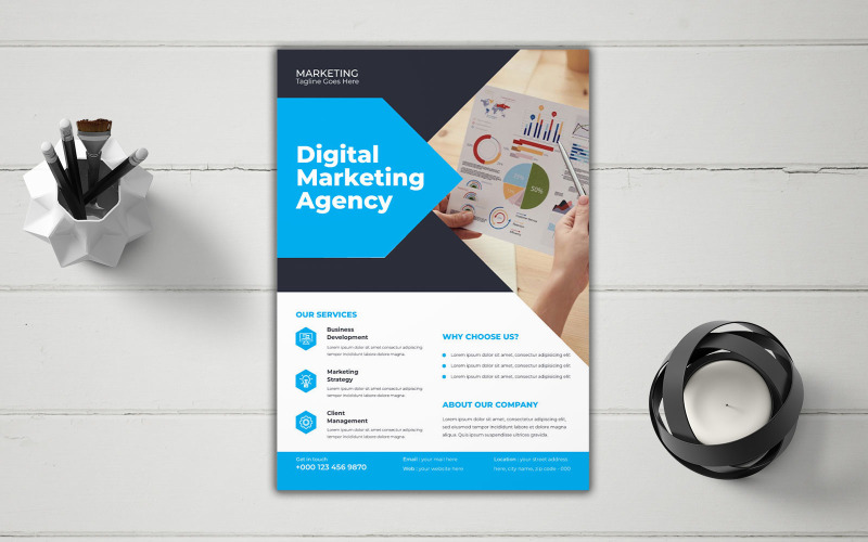 Corporate Volunteer Program Marketing Flyer Corporate Identity