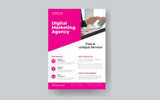 Digital Marketing Agency Bold Marketing Campaign Flyer