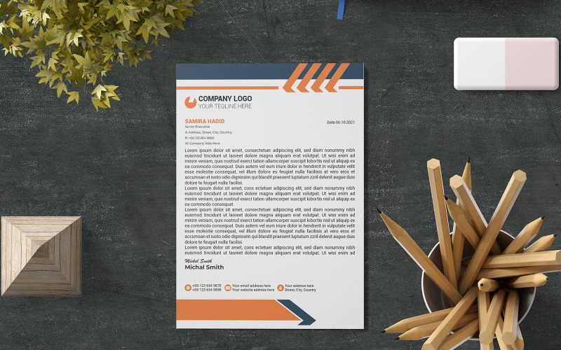 Letterhead, Professional Letterhead, Creative Letterhead Design Corporate Identity