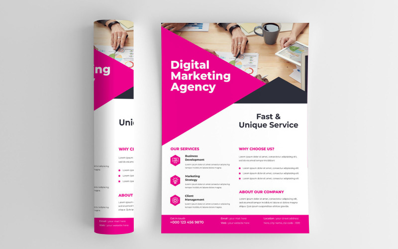 Minimalist Business Event Marketing Flyer Corporate Identity
