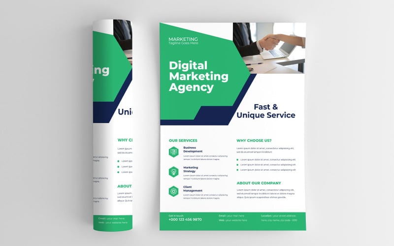 Restaurant Grand Opening Marketing Flyer Corporate Identity