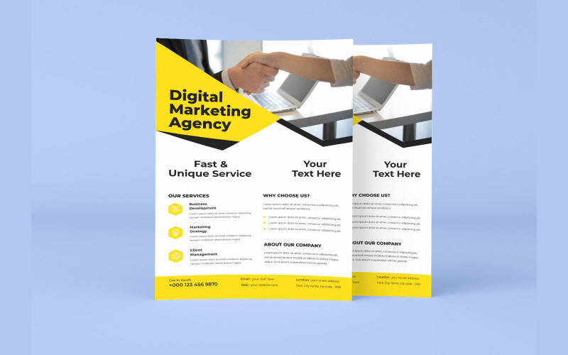 Digital Marketing Agency Corporate Branding Workshop Flyer Corporate Identity