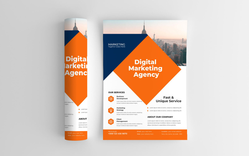 Digital Marketing Agency Leadership Development Program Flyer Corporate Identity