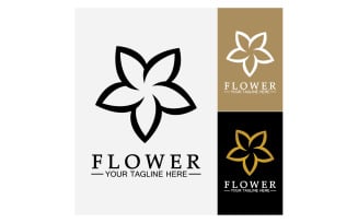 Flower beauty colorful icon logo template version 32