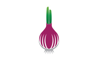 Onion vegetable icon logo vector version 7