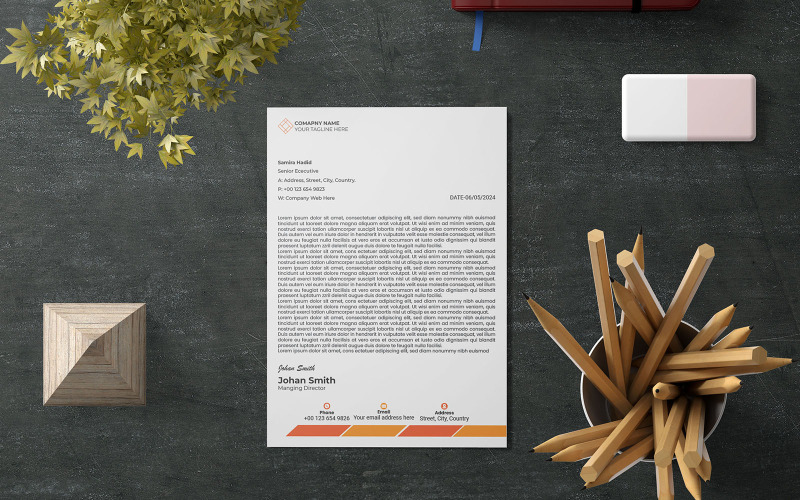 Unique Letterhead, Creative Letterhead Design Corporate Identity