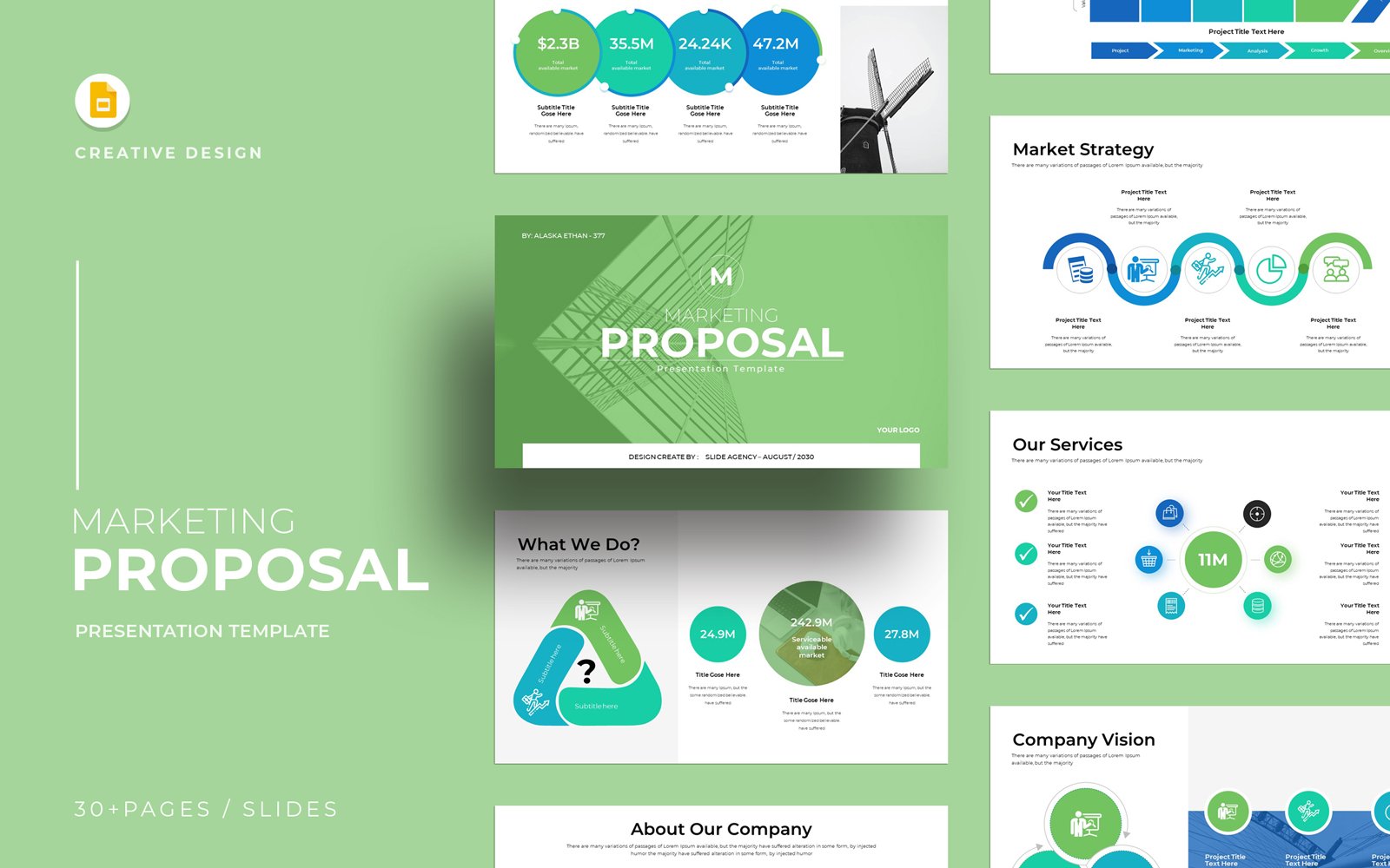 Kit Graphique #416303 Marketing Proposal Divers Modles Web - Logo template Preview