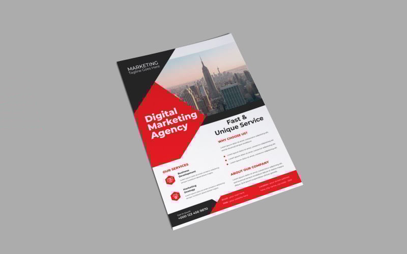 Digital Marketing Agency Business Franchise Opportunities Flyer Corporate Identity