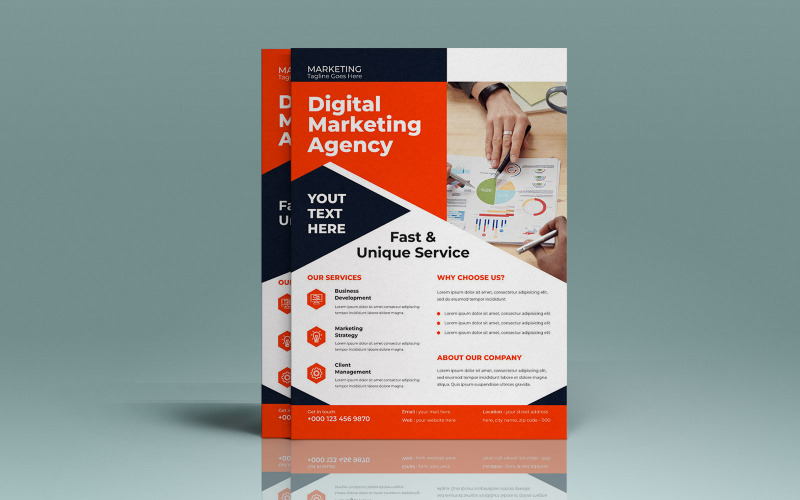 Digital Marketing Agency Business Mentorship Program Flyer Corporate Identity