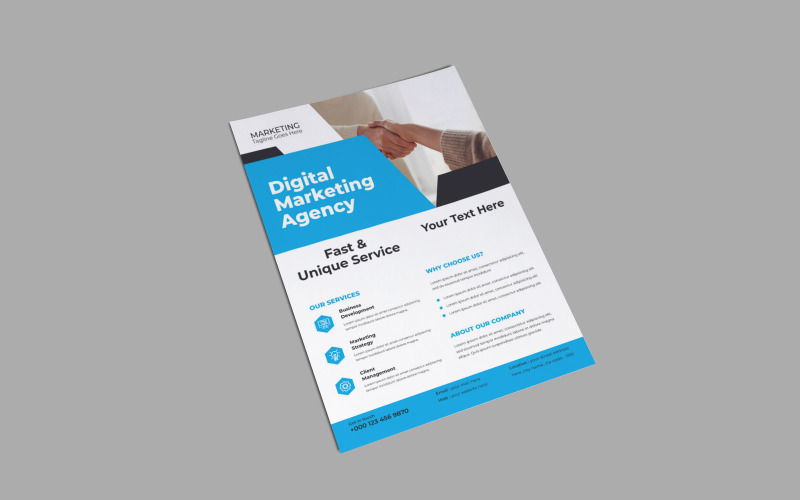 Digital Marketing Agency Business Success Stories Seminar Flyer Corporate Identity
