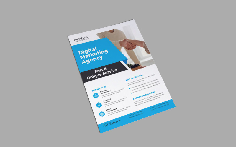 Digital Marketing Agency Business Trade Show Exhibition Flyer Corporate Identity