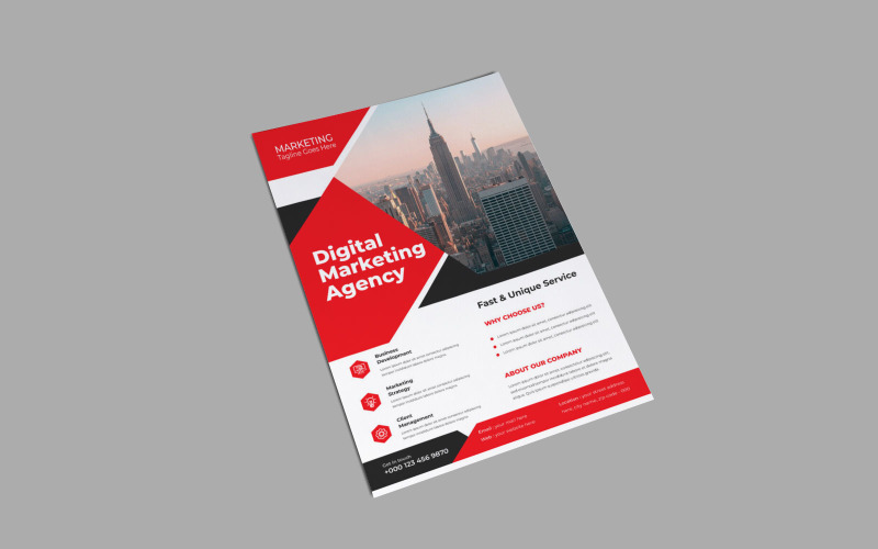 Digital Marketing Agency Interior Design Consultation Flyer Corporate Identity
