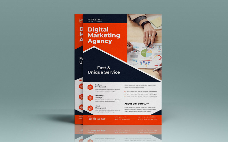 Digital Marketing Agency Marketing Agency Services Flyer Corporate Identity