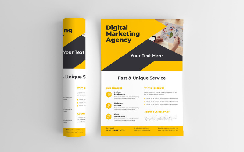 Modern Business Marketing Flyer Design Templates Corporate Identity