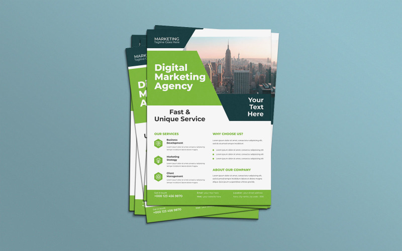 Modern Business Networking Event Marketing Flyer Corporate Identity