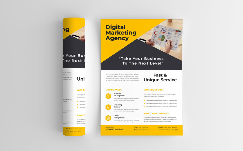 Modern Corporate Business Marketing Flyer Template Corporate Identity