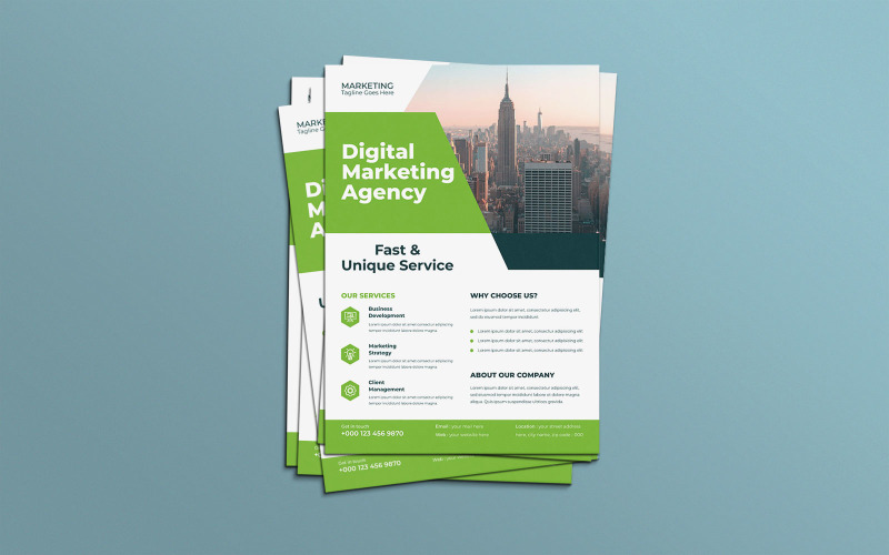 Modern Corporate Training Workshop Marketing Flyer Corporate Identity