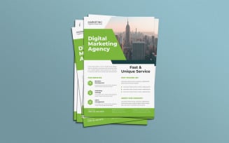 Modern Financial Services Advertisement Marketing Flyer
