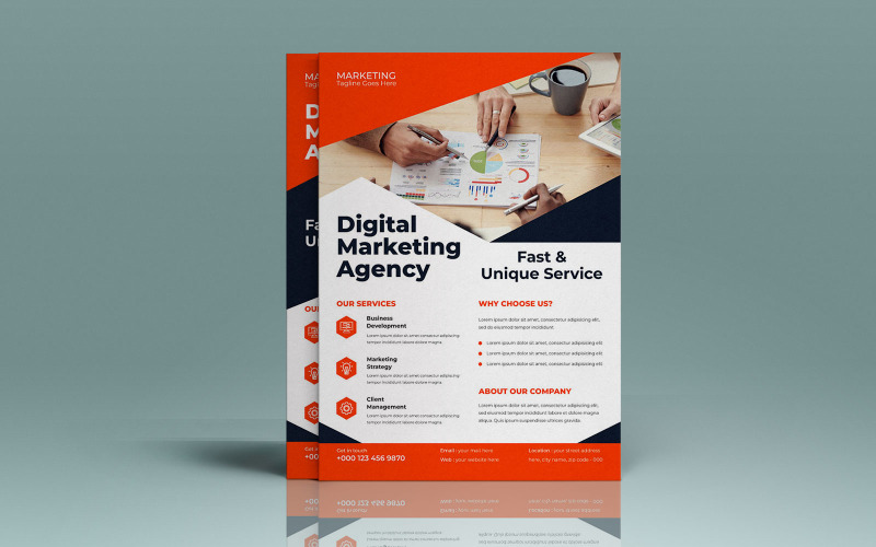 Modern Professional Services Marketing Flyer Design Corporate Identity