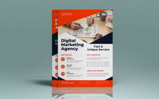 Modern Professional Services Marketing Flyer Design