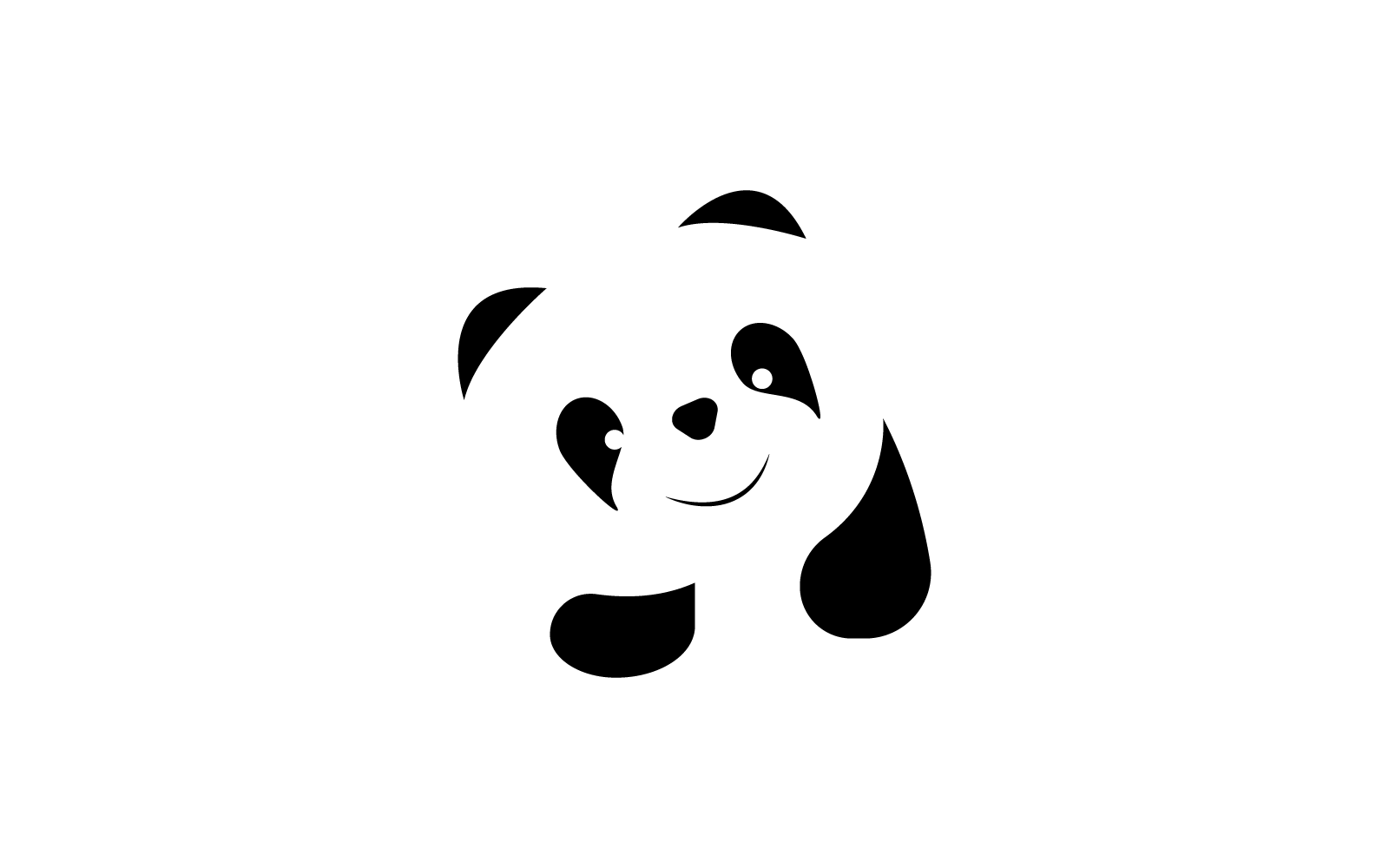 panda logo vector design template