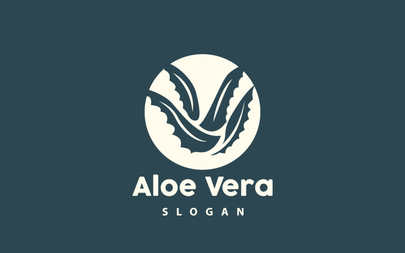 Aloe Vera Logo Herbal Plant VectorV11 Logo Template