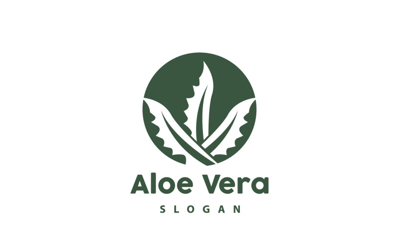 Aloe Vera Logo Herbal Plant VectorV13 Logo Template