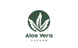 Aloe Vera Logo Herbal Plant VectorV13