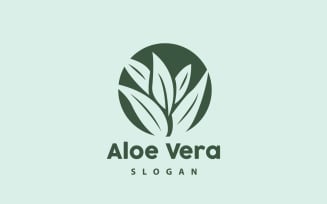 Aloe Vera Logo Herbal Plant VectorV14