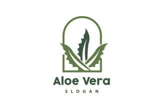 Aloe Vera Logo Herbal Plant VectorV21