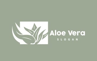 Aloe Vera Logo Herbal Plant VectorV23