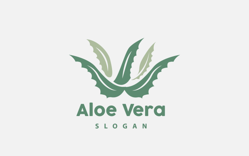 Aloe Vera Logo Herbal Plant VectorV27 Logo Template