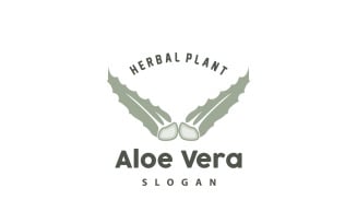 Aloe Vera Logo Herbal Plant VectorV29