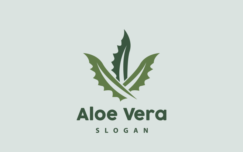 Aloe Vera Logo Herbal Plant VectorV5 Logo Template