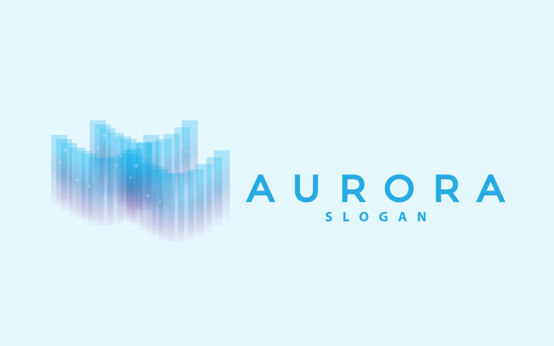 Aurora Light Wave Sky View Logo Version3 Logo Template