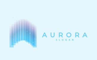 Aurora Light Wave Sky View Logo Version4
