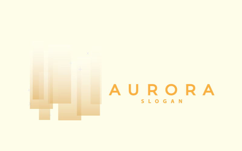 Aurora Light Wave Sky View Logo Version6 Logo Template