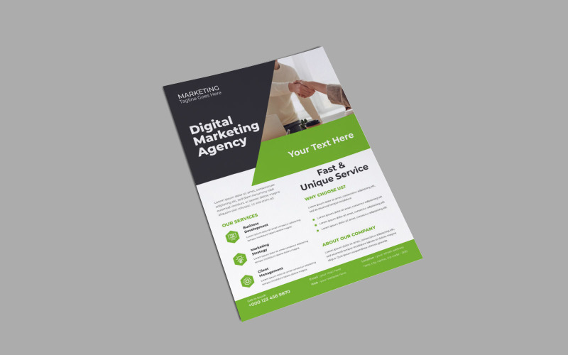 Modern Business Communication Skills Training Marketing Flyer Corporate Identity