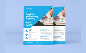 Modern Business Merger Announcement Marketing Flyer