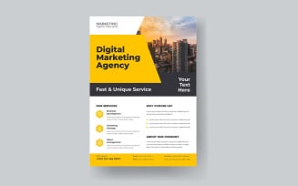 Modern Business Software Solutions Marketing Flyer