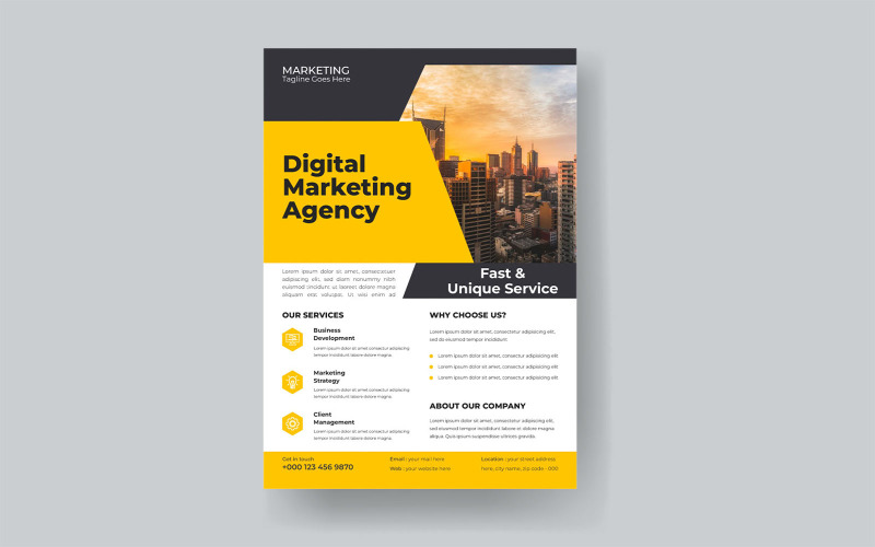 Modern Business Succession Planning Marketing Flyer Corporate Identity