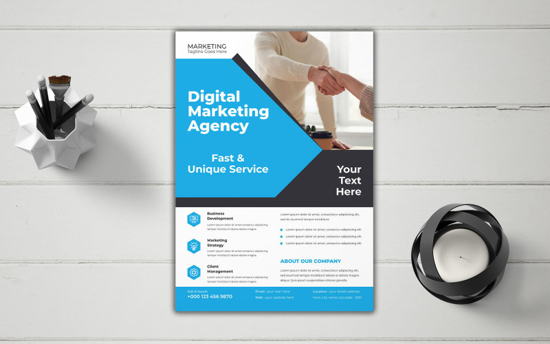 Modern Corporate Charity Event Marketing Flyer Corporate Identity