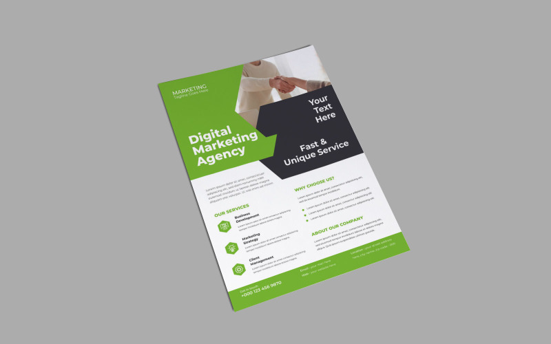 Modern Corporate Fundraising Event Marketing Flyer Corporate Identity