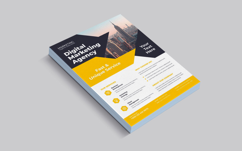 Modern Corporate Volunteer Program Marketing Flyer Corporate Identity