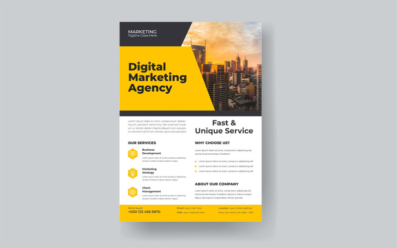Modern Small Business Expo Marketing Flyer Design Corporate Identity